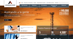 Desktop Screenshot of americantower.com.mx